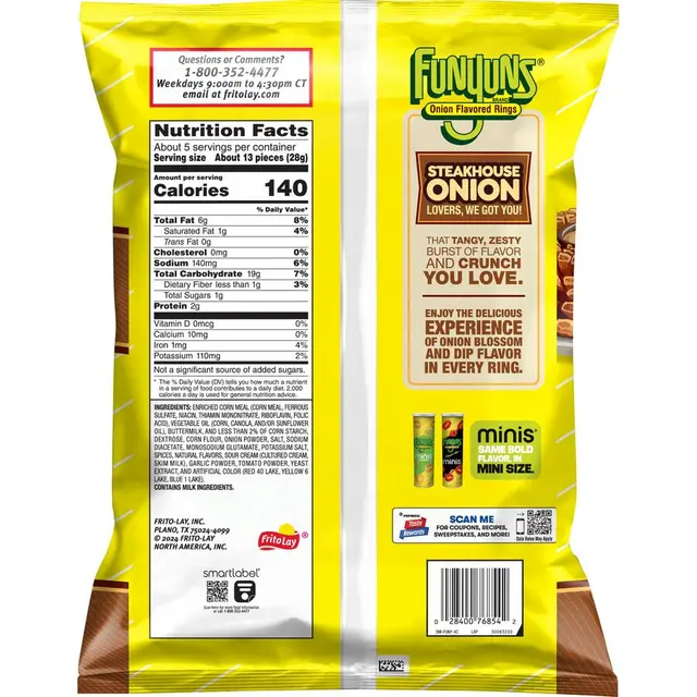 Funyuns® Steakhouse Onion Flavored Onion Rings
