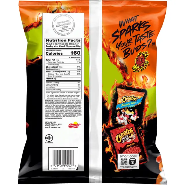 Cheetos® Crunchy Flamin' Hot® Limon Cheese Flavored Snacks