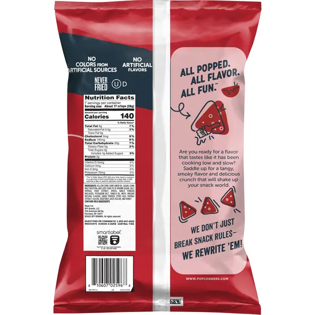 PopCorners® Smokehouse BBQ Flavored Popped-Corn Snacks