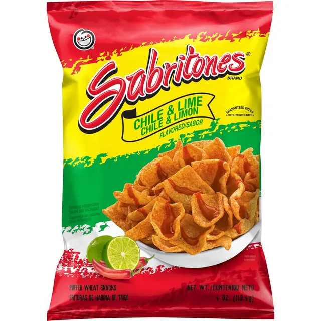 Sabritones® Chile & Lime Flavored Puffed Wheat Snacks