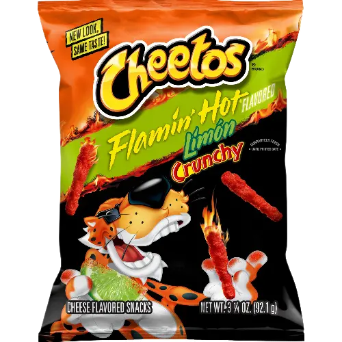 Cheetos® Crunchy Flamin' Hot® Limon Cheese Flavored Snacks