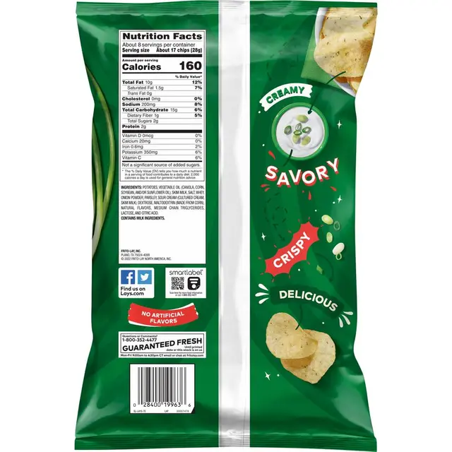 Lay's® Sour Cream & Onion Flavored Potato Chips