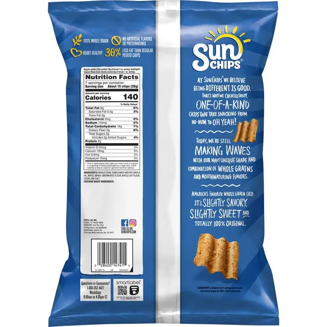 SunChips® Original Flavored Whole Grain Snacks