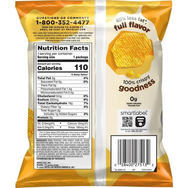 BAKED Ruffles® Cheddar & Sour Cream Flavored Potato Chips