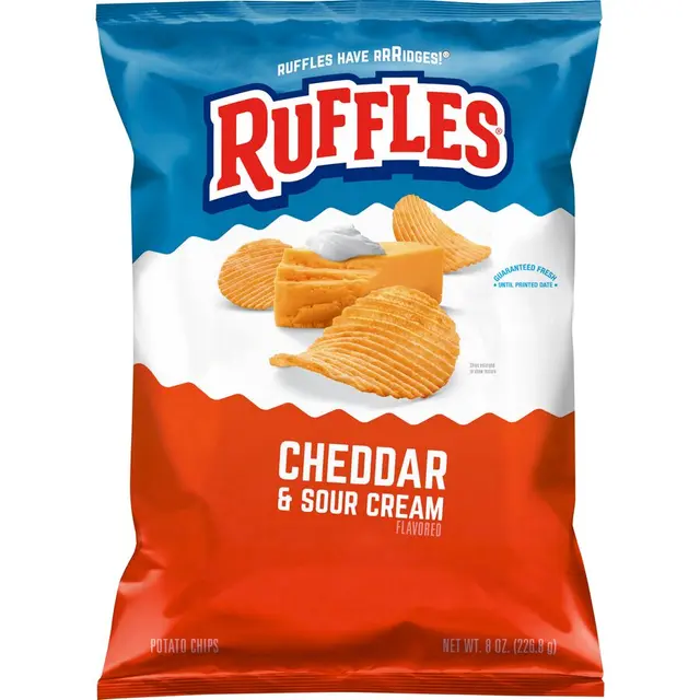 Ruffles® Cheddar & Sour Cream Flavored Potato Chips