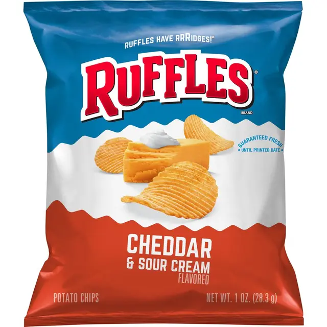 Ruffles® Cheddar & Sour Cream Flavored Potato Chips