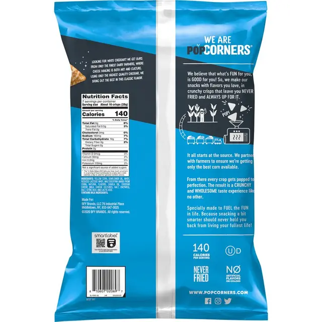 PopCorners® White Cheddar Flavored Popped-Corn Snacks