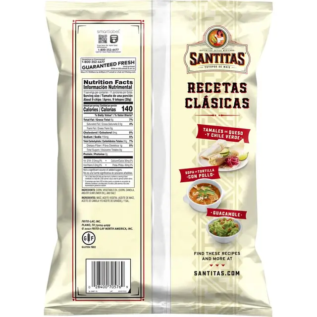 Santitas® White Triangles Flavored Tortilla Chips