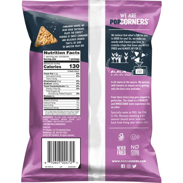 PopCorners® Cinnamon Crunch Popped-Corn Snacks